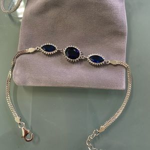 New sterling silver CZ Oval bracelet